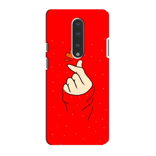 Чехол с рисунком «Сердце на красном» для OnePlus 7 Чехол с рисунком «Сердце на красном» для OnePlus 7