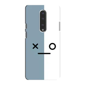 Силиконовые Чехлы (смешные стикеры) для OnePlus 7 (Серо-белый)