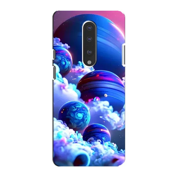 Чехол с рисунком «Синие планеты» для OnePlus 7