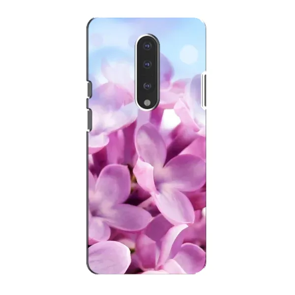 Чехол с рисунком «Сиреневые цветы» для OnePlus 7