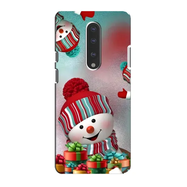 Чехол с рисунком «Снеговик в шапке» для OnePlus 7 Чехол с рисунком «Снеговик в шапке» для OnePlus 7
