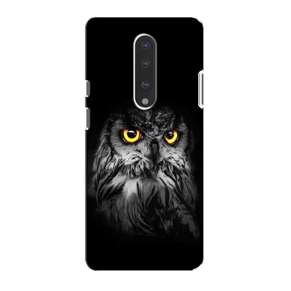 Чехол с рисунком «Сова на чёрном» для OnePlus 7 Чехол с рисунком «Сова на чёрном» для OnePlus 7