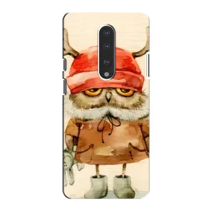 Чехол с рисунком «Сова в шапке» для OnePlus 7