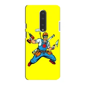 Силіконовий бампер (Працівники) на OnePlus 7 (Будівельник)