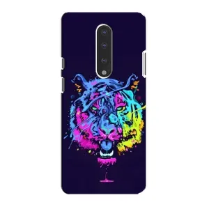 Силиконовый бампер с картинкой животных для OnePlus 7 (Тигр-Арт)