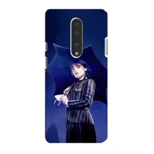 Чехол с рисунком «Уэнсдей с зонтом» для OnePlus 7
