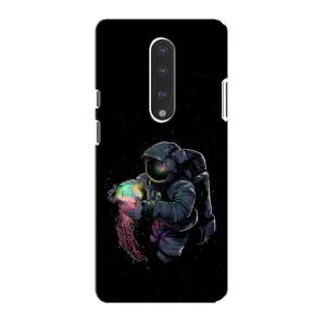 Силиконовый Чехол с принтом "Космонавты" на OnePlus 7 (В руках земля)