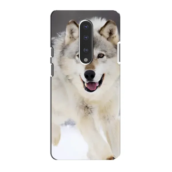 Чехол с рисунком «Волк на снегу» для OnePlus 7