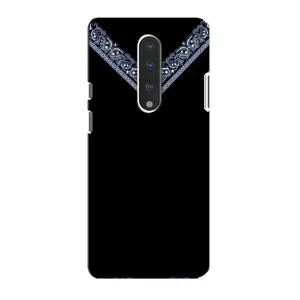 Силиконовый Чехол на OnePlus 7 (Воротник вышиванки)