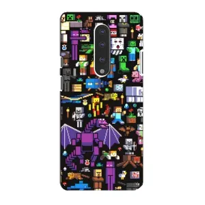 Чехол майнкрафт для OnePlus 7 (Все персонажи)