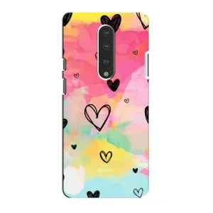 Чехлы с тематикой "Маленькие Сердечки" на OnePlus 7 (Яркие сердечки)