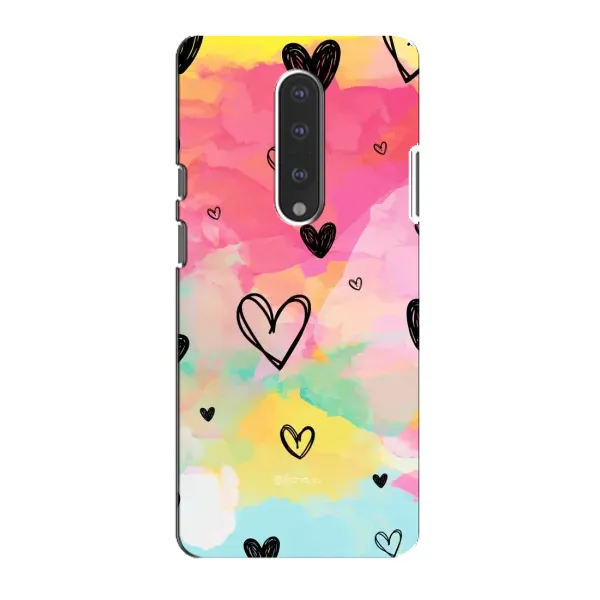 Чохол з малюнком «Яскраві серця» для OnePlus 7 Чохол з малюнком «Яскраві серця» для OnePlus 7