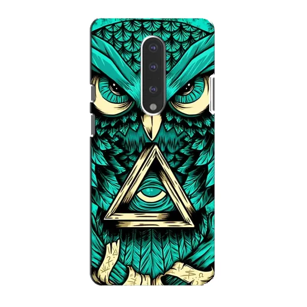 Чехол с рисунком «Зеленая сова» для OnePlus 7 Чехол с рисунком «Зеленая сова» для OnePlus 7