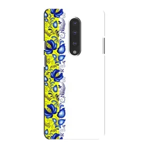 Силиконовый Чехол на OnePlus 7 с картинкой Вышиванки (Желто-синяя вышиванка)