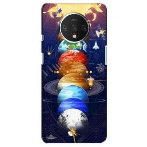 Чехол (ТПУ) с планетами на OnePlus 7T (Арт планети)