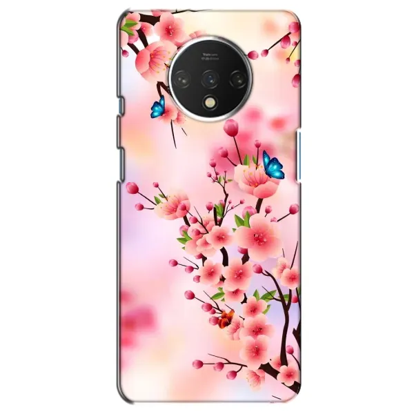 Чехол с рисунком «Бабочки на сакуре» для OnePlus 7T Чехол с рисунком «Бабочки на сакуре» для OnePlus 7T