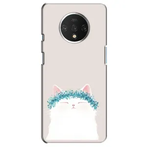 Чехол на тематику: Коты для OnePlus 7T (Белый котик)