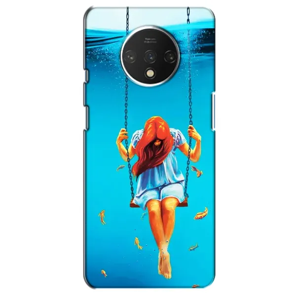 Чехол с рисунком «Девушка на качели» для OnePlus 7T