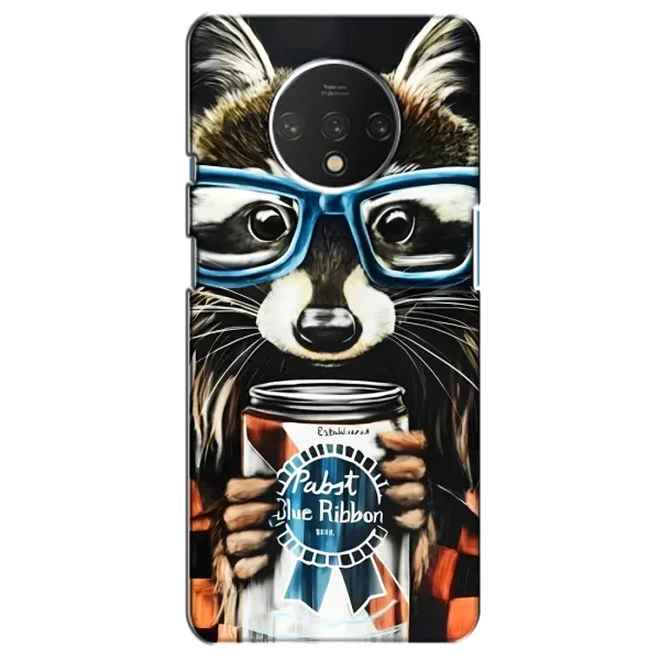 Чехол с рисунком «Енот в очках» для OnePlus 7T Чехол с рисунком «Енот в очках» для OnePlus 7T