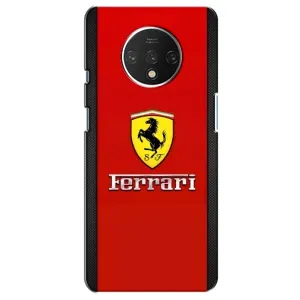 Силіконовий бампер з картинкою машини на OnePlus 7T (Ferrari Logo)