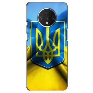 Чехол с картинкой (Патриотический ГЕРБ) на OnePlus 7T (Герб и Флаг Украины)