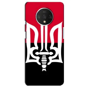Чехлы УПА (Красно-Чёрный) на OnePlus 7T (Герб Украины)