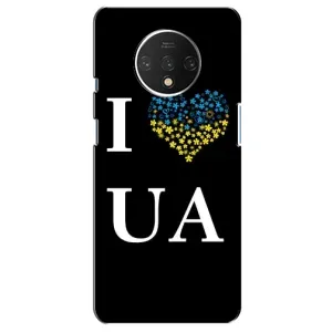 Силиконовый Чехол на OnePlus 7T (Я-Украина) (I Love UA)