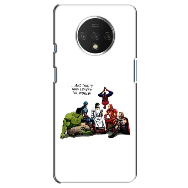 Чехол с рисунком «Иисус супергерой» для OnePlus 7T Чехол с рисунком «Иисус супергерой» для OnePlus 7T