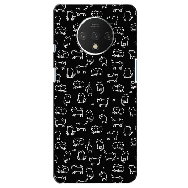 Чехол с рисунком «Котики на черном» для OnePlus 7T Чехол с рисунком «Котики на черном» для OnePlus 7T