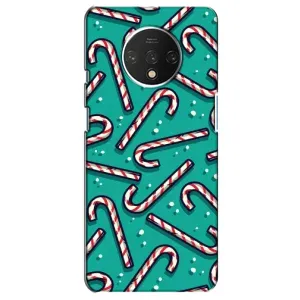 Силиконовый бампер на рождество для OnePlus 7T (Леденцы)