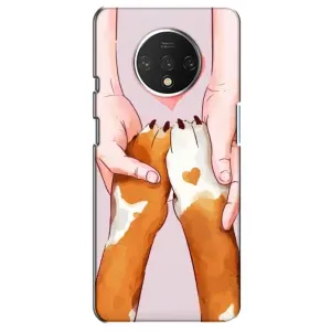 Чехол (ТПУ) Милые собачки для OnePlus 7T (Любовь к собакам)