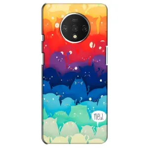 Силиконовый чехол с котиком для OnePlus 7T (Mew)