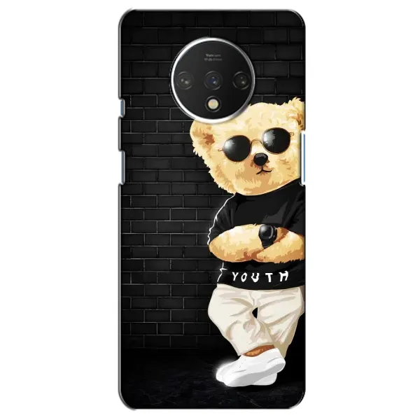 Чехол с рисунком «Мишка в очках» для OnePlus 7T Чехол с рисунком «Мишка в очках» для OnePlus 7T
