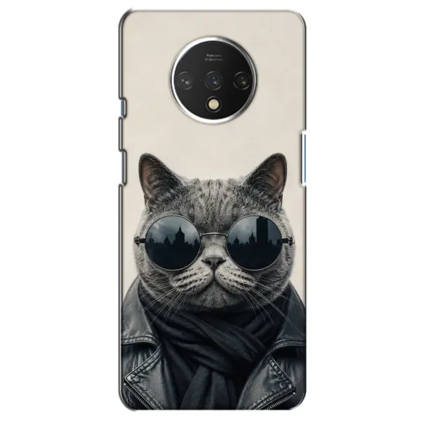 Чехол с рисунком «Модный кот» для OnePlus 7T Чехол с рисунком «Модный кот» для OnePlus 7T