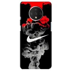 Силиконовый Чехол на OnePlus 7T с картинкой Nike (Nike дым)