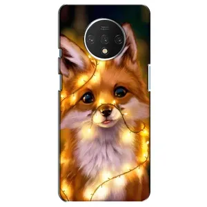 Чехол с Лисичкой для OnePlus 7T (Новогодний лисенок)