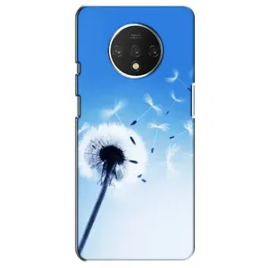 Силіконовий Чохол з кульбабками на OnePlus 7T (Кульбабка на блакитному)