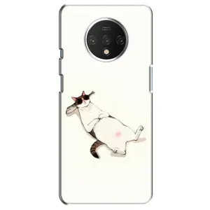 Чехол на тематику: Коты для OnePlus 7T (Отдых)