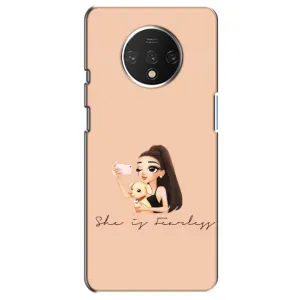 Силиконовый Чехол на OnePlus 7T с картинкой Стильных Девушек (С собакой)