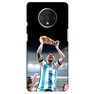 Чехлы Лео Месси Аргентина для OnePlus 7T (Счастливый Месси)