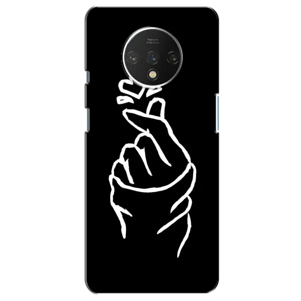 Чехол с рисунком «Сердце на черном» для OnePlus 7T Чехол с рисунком «Сердце на черном» для OnePlus 7T