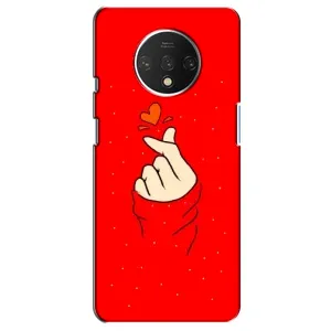 Чехол с рисунком «Сердце на красном» для OnePlus 7T