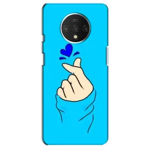 Чехол с рисунком «Сердце на синем» для OnePlus 7T