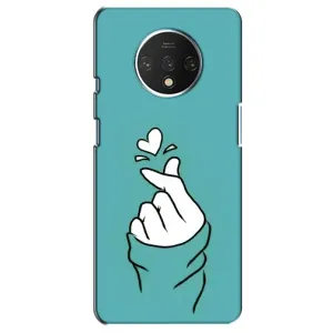 Чехол с рисунком «Сердечко на бирюзовом» для OnePlus 7T