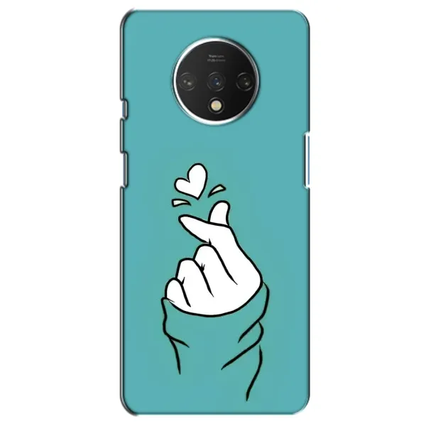 Чехол с рисунком «Сердечко на бирюзовом» для OnePlus 7T Чехол с рисунком «Сердечко на бирюзовом» для OnePlus 7T