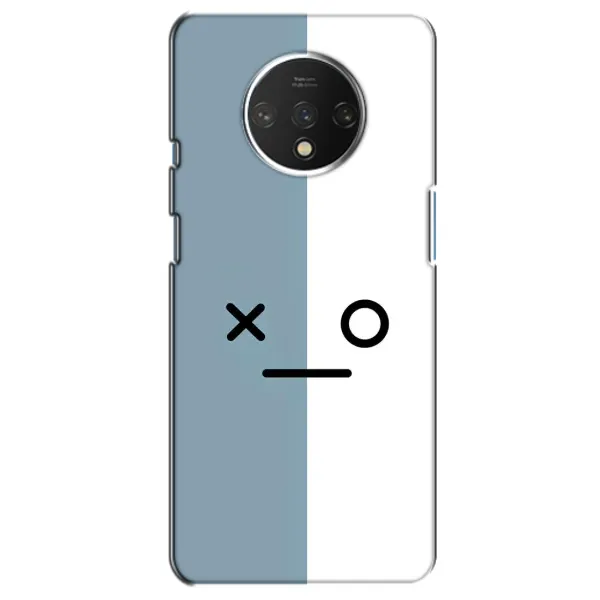 Чехол с рисунком «Серо-белый» для OnePlus 7T