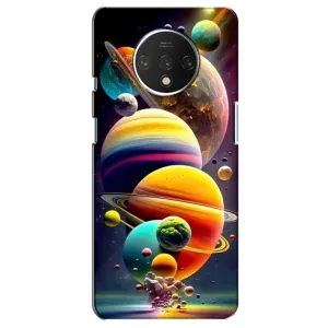 Чехол (ТПУ) с планетами на OnePlus 7T (Солнечна система)
