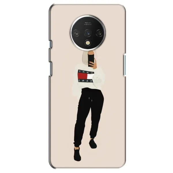 Чехол с рисунком «Стильная» для OnePlus 7T