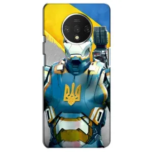 Силиконовый Чехол на OnePlus 7T (Я-Украина) (Украинский робокоп)