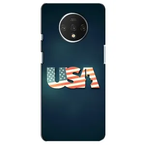 Чехол Флаг USA для OnePlus 7T (USA)